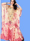 Pink Colour Fancy Designer Casual Wear Japan Satin Silk Kaftan Style Kurti Collection 204